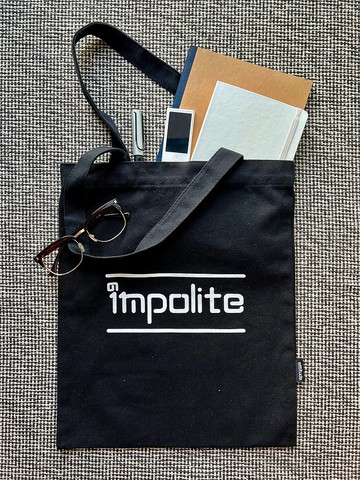 i'm polite/impolite/多用途帆布袋/totebag/托特包/環保袋/手提