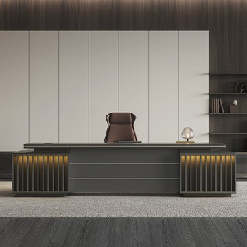 免稅開票 老闆桌 老板辦公桌簡約現代大氣商務辦公室現代化經理總裁桌大班臺老板臺SS79快速出貨