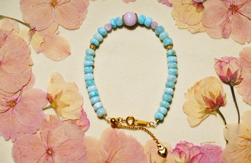 純手工製作海紋石寶石手鏈