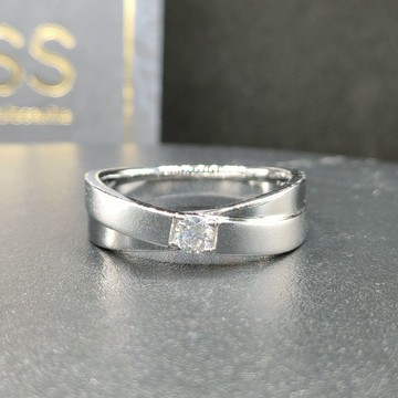 莫桑石 莫桑鑽 雙絕35分男仕鑽戒 台北門市 客製化訂製白金