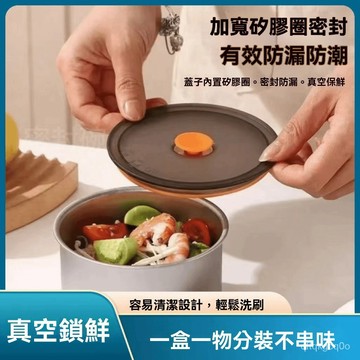 💒臺灣熱銷🐬【抖音衕款/帶蓋】不銹鋼保鮮碗 廚房食材保鮮盒 分裝盒 密封收納盒 不鏽鋼保鮮盒 圓形保鮮盒 冷凍保鮮盒 I
