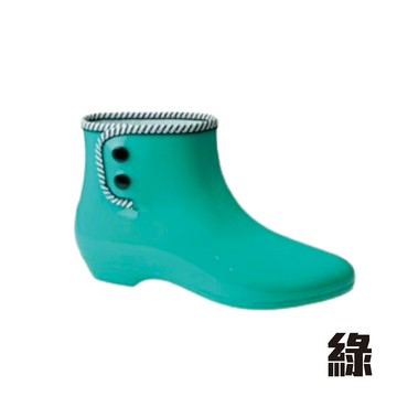 日本製 MARURYO日本製抗菌速乾材質 時尚雨鞋/雨靴(紫盒)-綠