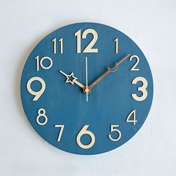 首爾藝術夜空寂靜木掛鐘  A型 圓形