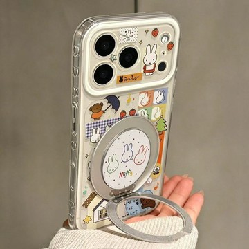 玩耍米菲兔適用iPhone蘋果18 17e 16/15pro防摔14/13防護保護殼12/11手機殼 潮