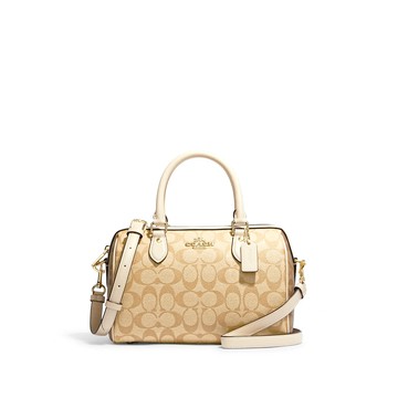 COACH Rowan25 經典老花拉鍊中號手提包單肩包斜跨包 斜背包 CH486(預購)~【 菲尼斯 國際精品 ★ 疊加現抵$2099 】