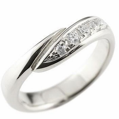 リング キュービックジルコニア シルバー 指輪 ピンキーリング スパイラル ウェーブリング sv925 レディース 人気 送料無料