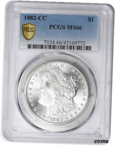 アンティークコイン NGC PCGS Morgan Silver Dollar MS66 1882-CC