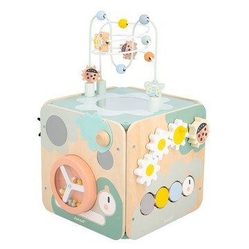 Janod 北歐簡約 寶寶智能方塊 益智玩具 觸覺感官刺激 木製玩具  1盒  多色