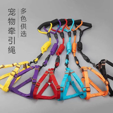 麗派特狗狗牽引繩狗鏈子寵物帶胸背狗繩子遛狗繩中小型犬寵物用品