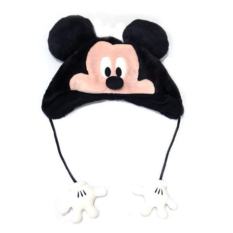 ミッキーマウス ふわふわ ファンキャップ 帽子 ウィンターアイテム