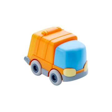HABA 酷樂比慣性動力車 適合年齡: 2歲以上  垃圾車 橘色  9 x 5.7 x 6.8cm  1個