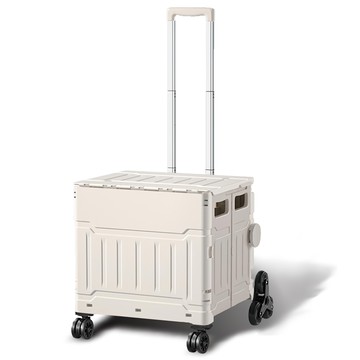 HONG JIN 宏晉 可爬樓梯購物車  希臘奶白  1個