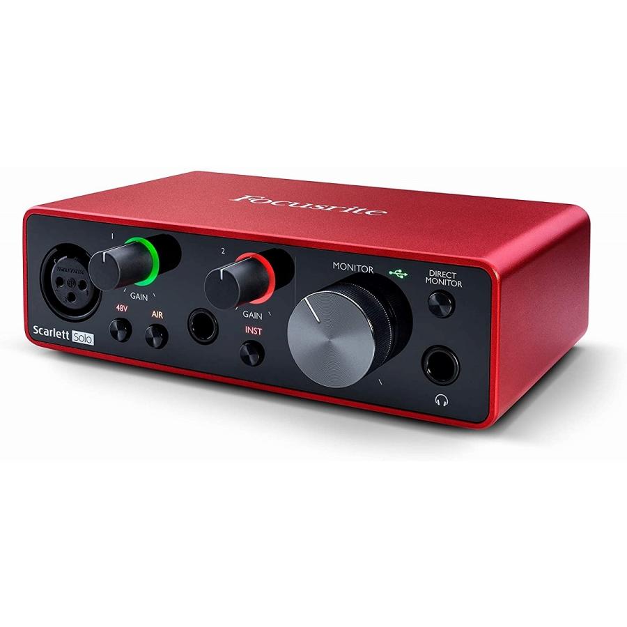 Focusrite   Scarlett Solo G3 USB 2.0 Type C オーディオ・インターフェース(名古屋栄店)