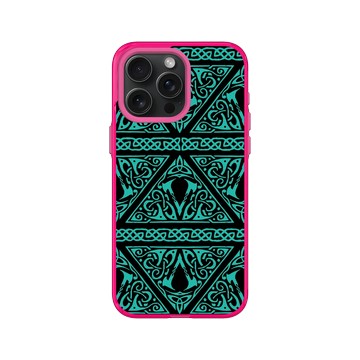 iPhone 15 Pro Max Clear 粉漾桃 - Assassin's Creed - Valhalla - Crest Pattern