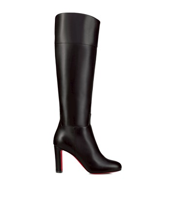 Christian Louboutin Loo Botta Leather Knee-High Boots 85