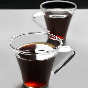 九土意式帶把濃縮咖啡杯手工玻璃杯透明咖啡杯耐熱玻璃手工咖啡杯盎司杯意式把手espresso杯濃縮咖啡杯義式CFR0040