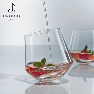【德國水晶杯ZWIESEL GLAS 】原廠禮盒 Bar Special系列 不倒翁杯/搖搖杯 396ml (2入組) 禮盒+提袋｜聖誕節｜射手座生日快樂｜生日禮物｜送禮｜禮盒