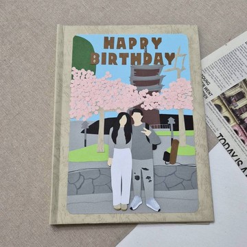 【書本手工書】似顏繪客製化生日週年紀念情侶情人節禮物相簿