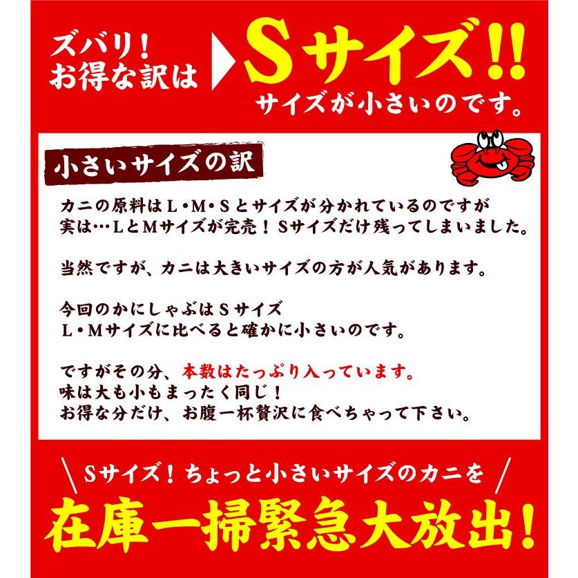 カニ生食可 訳あり 北海道産 生紅ズワイガニ かにしゃぶ  B品 折れ品 1kg 送料無料（沖縄宛は別途送料を加算）