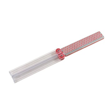折疊磨刀石 DMT Diafold Hook & Knife Sharpener 單面磨刀石含魚鉤槽(平滑表面) #FFHWF