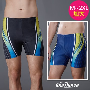 Heatwave熱浪 加大泳褲 五分黑藍勁浪(M-2XL)400