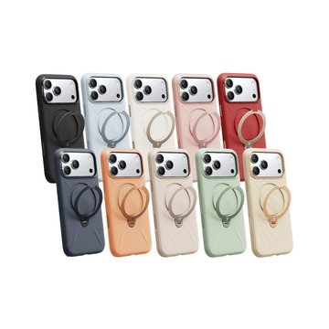TORRAS Ostand Spin Silicone iPhone17系列 磁吸四象限旋轉支架防摔矽膠手機殼