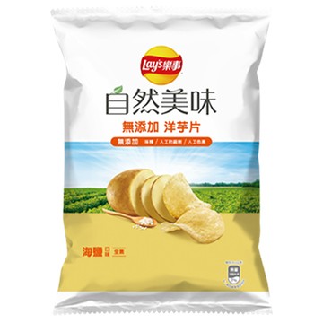 自然美味洋芋片/海鹽/49g
