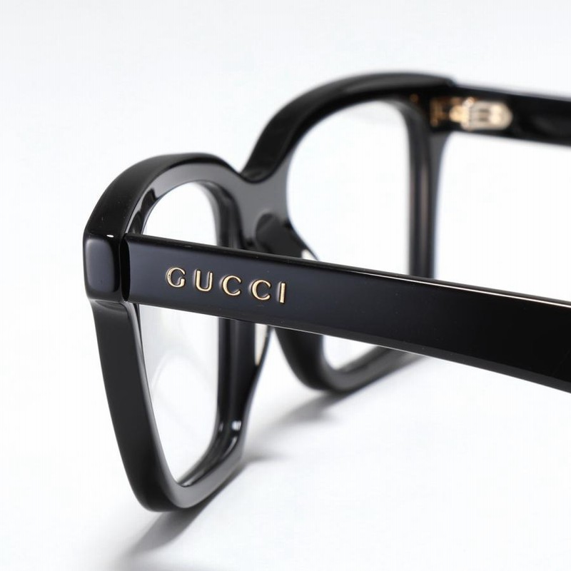 GUCCI グッチ メガネ GG0174O メンズ レディース スクエア型 黒縁