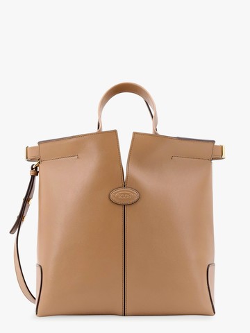 Leather handbag with frontal logo patch - TOD'S - gender_Woman