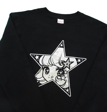 銀色亮片星星 / 長袖T恤