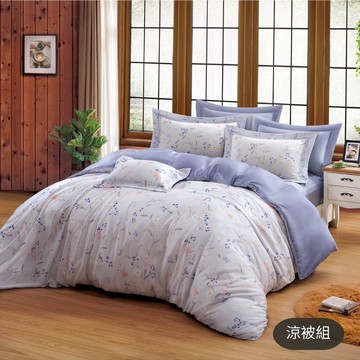 【GLORY】花穗 涼感膠原蛋白100支天絲 涼被組 （四季被x1＋枕套x1）