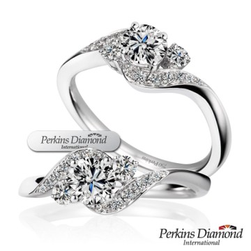 PERKINS 伯金仕-GIA Queen系列 D/VS2 0.30克拉鑽石戒指