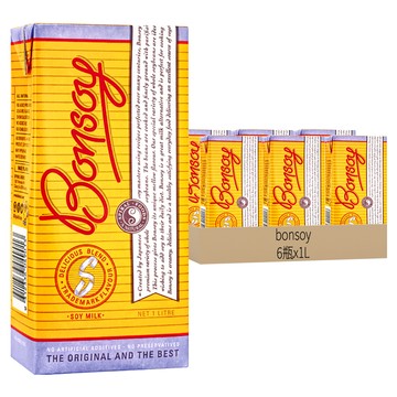 bonsoy 棒豆奶 原味豆奶  1L  6瓶