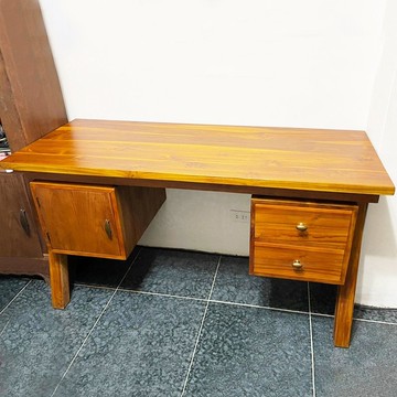 【吉迪市100%全柚木家具】SPDE002A 柚木雙抽書桌 工作桌 餐桌