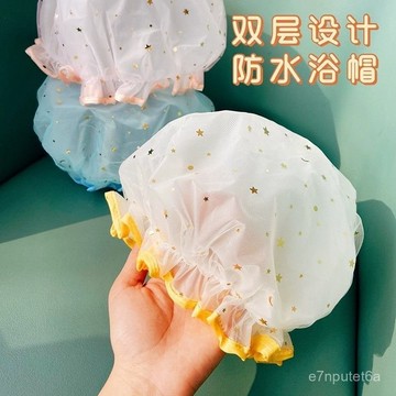雙層浴帽 洗髮帽 洗澡防水帽 可重復使用浴帽 加大浴帽 鬆緊浴帽 洗浴帽 洗浴帽 染髮帽 spa浴帽 防塵頭套 成人頭罩