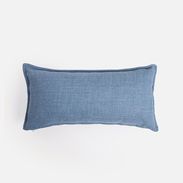厚編棉絨環保棉腰靠墊 30x60cm 藍