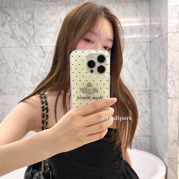 由里公園ins韓系小眾簡約波點立體星球15適用17pro蘋果17ProMax手機殼iPhone16全包17軟14Promax防摔保護套13