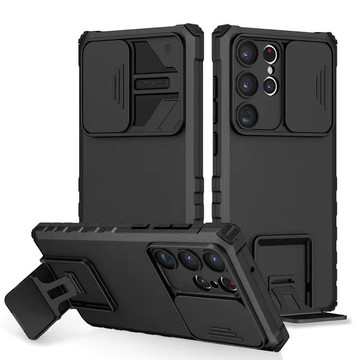 軍規推窗支架 適用於 三星 S26 S25 S24FE S23 全包手機殼 A55 A16 A54 A52 加厚防摔殼
