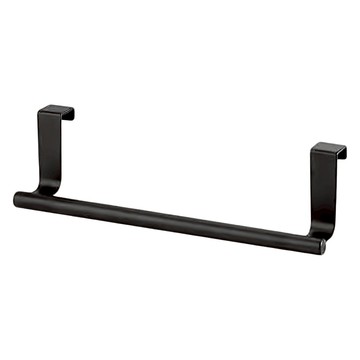 FANCY LIFE 不鏽鋼門後毛巾架  長款36cm  黑色  1個