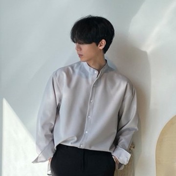 正韓熱銷款 厚雪紡亨利領長袖襯衫 9色 YUPPIE 預購商品