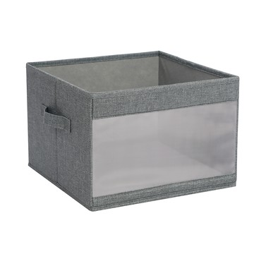 可視窗布質收納盒33x33x23cm