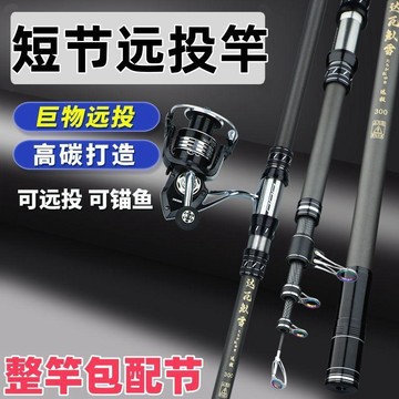【百米遠投】達瓦魜雪海竿海釣竿碳素遠投竿超硬海杆拋竿釣魚竿釣具釣竿 偷跑竿 萬能竿