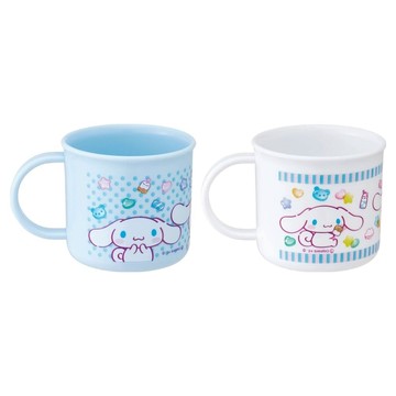 Skater 銀離子塑膠水杯 200ml 2件組  大耳狗 白色 + 藍色  1組