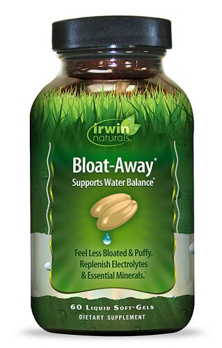 Irwin Naturals Bloat-Away Diuretic for Water-Weight 60 Liquid Softgels