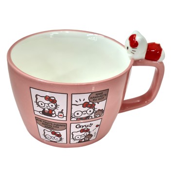 SunArt Hello Kitty 陶瓷馬克杯  Hello Kitty 四格圖  1個