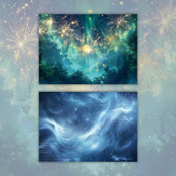 A4. 夏日魔法。煙火藍