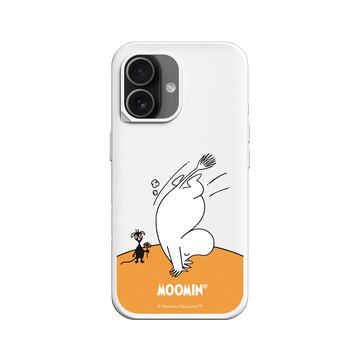 iPhone 17 SolidX 白 - Moomin - 倒立看世界