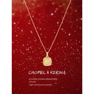 「方糖鋯石」設計師純銀項鏈女款輕奢小眾高級感送媽媽生日禮物