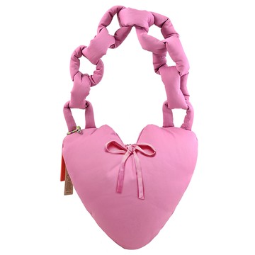 COACH CR336 Coachtopia Loop 蓬鬆款粗肩帶心形包.亮洋紅