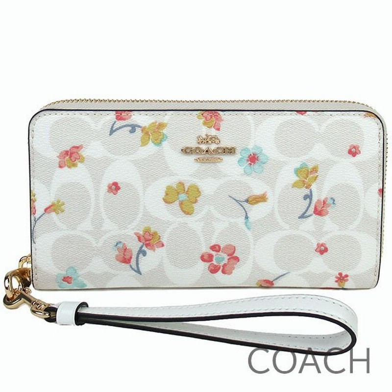 格安人気格安人気COACH コーチ 長財布 シグネチャー チョークホワイト